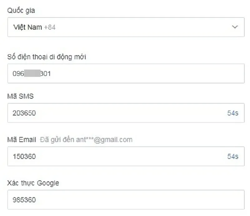 bảo mật với tin nhắn điện thoại
