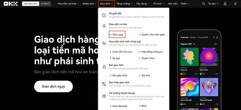 Hướng dẫn cách giao dịch Spot và giao dịch P2P trên sàn OKX