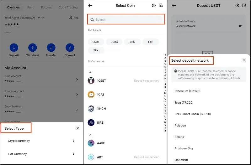 Hướng dẫn cách nạp tiền sàn BingX chi tiết và mới nhất 2024 Nạp tiền sàn BingX qua app