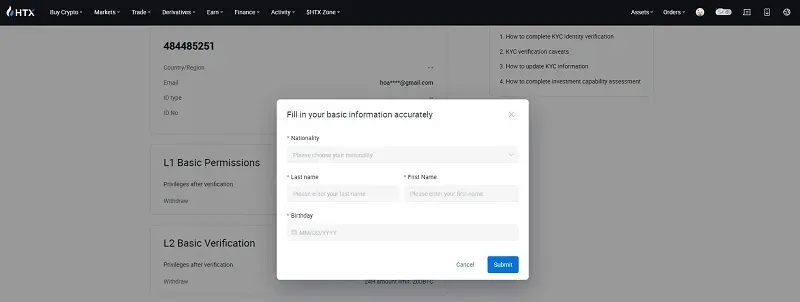 Hướng dẫn cách đăng ký sàn Huobi (HTX) chi tiết nhất 2024 Hướng dẫn xác minh KYC sàn Huobi