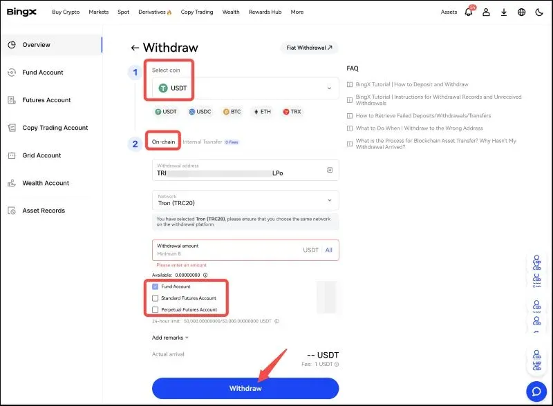 Hướng dẫn cách nạp tiền sàn BingX chi tiết và mới nhất 2024 Cách rút tiền sàn BingX qua trang web