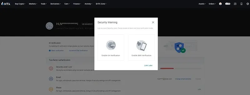 Hướng dẫn cách đăng ký sàn Huobi (HTX) chi tiết nhất 2024 Hướng dẫn bảo mật 2FA trên sàn Huobi