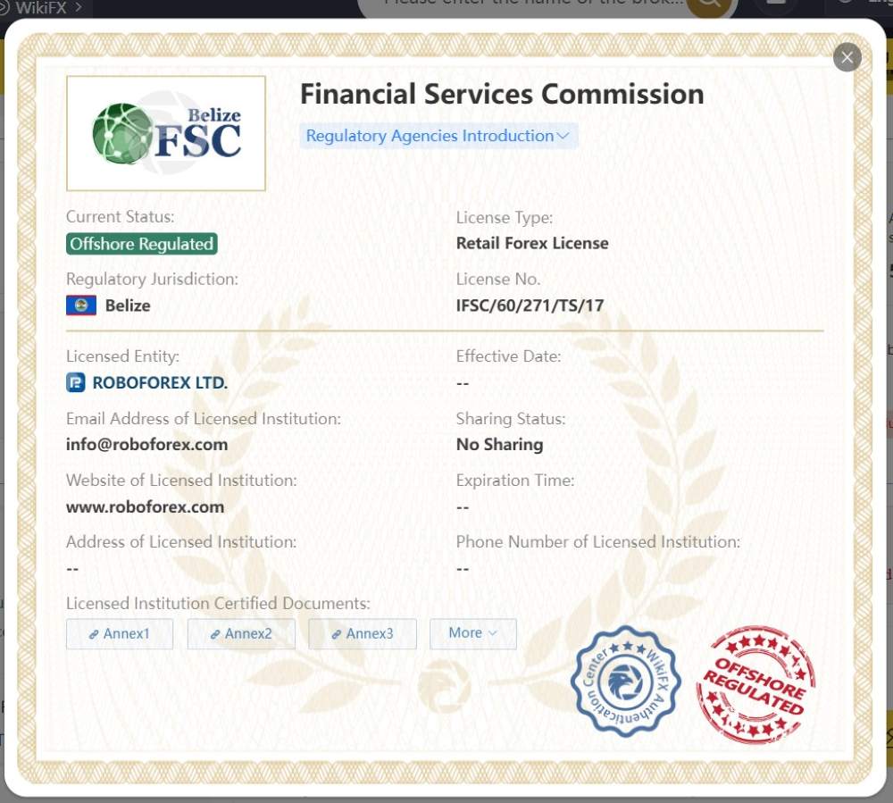 Sàn RoboForex là gì? Đánh giá chi tiết, ưu nhược điểm và mức độ uy tín Giấy Phép Sàn Roboforex