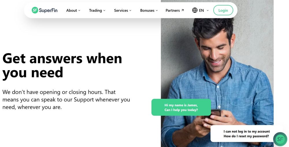 Hỗ Trợ Khách Hàng Superfin