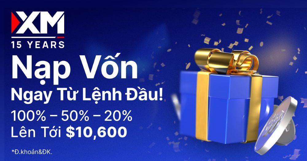 Thưởng nạp tiền XM lên đến $10,600 – Cơ hội vàng để trader bứt phá! Khuyến Mãi Xm