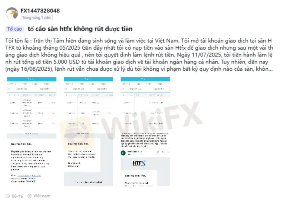Sàn HTFX có uy tín không? Pháp lý, rủi ro và trải nghiệm người dùng 2025 Tố Cáo Sàn Htfx
