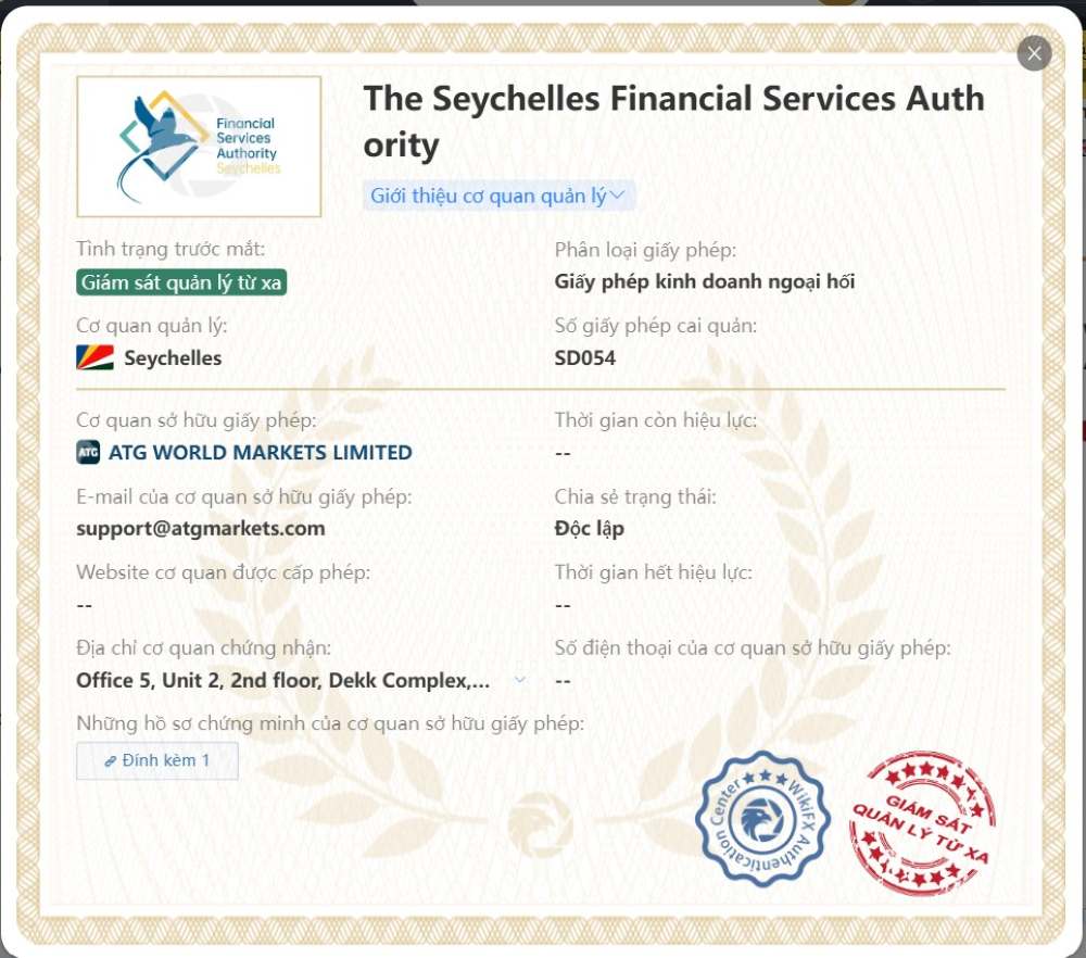 Sàn ATG World là gì? Đánh giá chi tiết sàn ATG World 2025 Giấy Phép Sàn Atg World