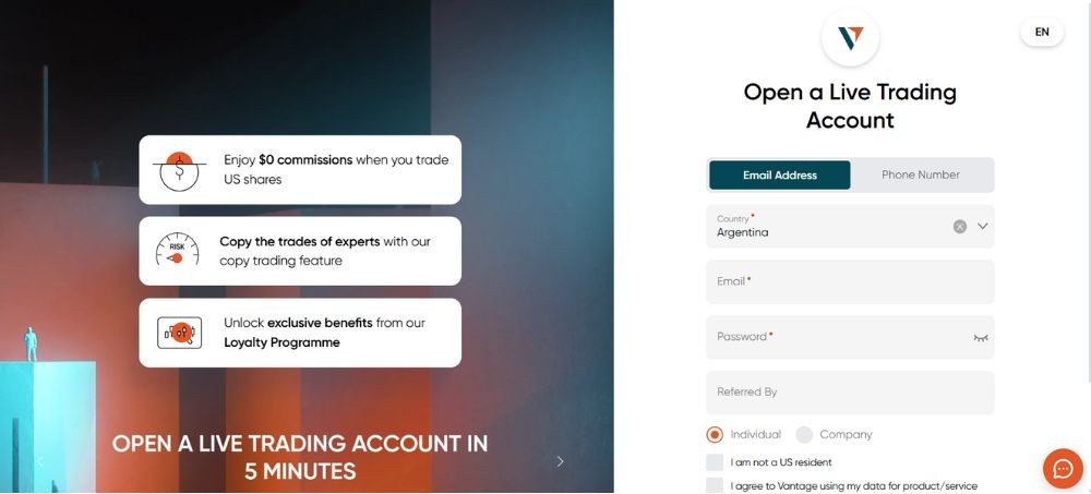 Backcom Vantage là gì? Cách nhận backcom Vantage 100% an toàn và minh bạch Đăng ký tài khoản sàn vantage theo link Traderviet cung cấp