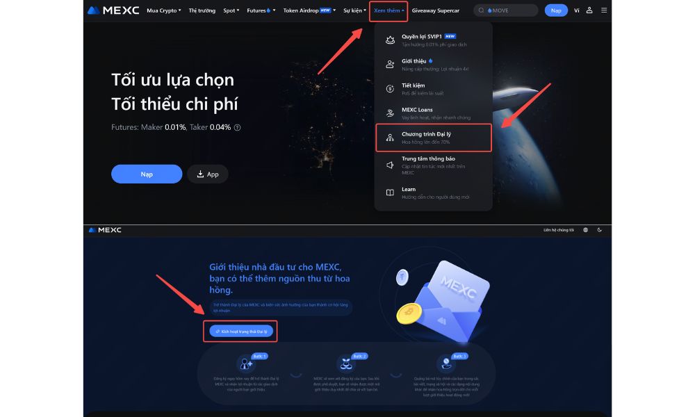 Hướng dẫn trở thành IB MEXC: Cách kiếm hoa hồng tối đa từ sàn Đăng ký trở thành IB