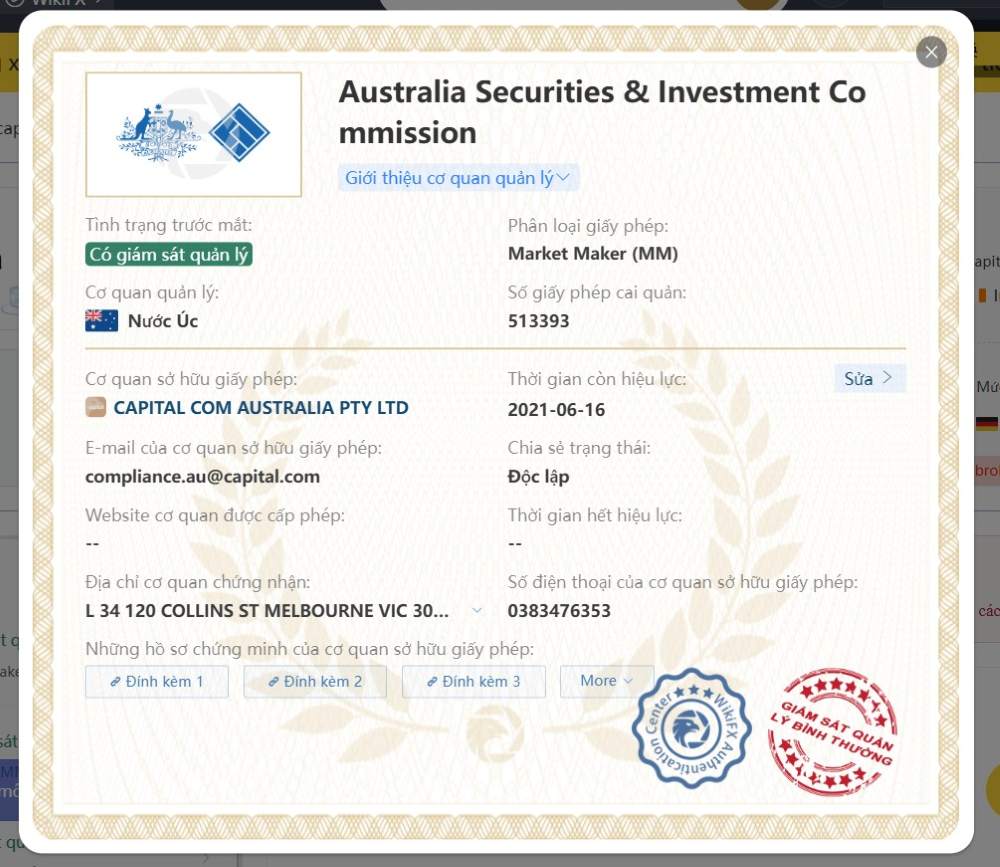 Đánh giá sàn Capital.com mới nhất 2026: Có uy tín không? Giấy Phép Sàn Capital.com