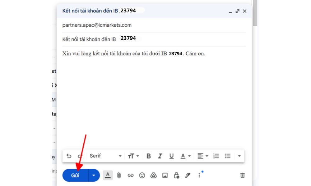 Backcom IC Markets là gì? Cách nhận backcom sàn IC Markets mới nhất Gửi email đổi IB