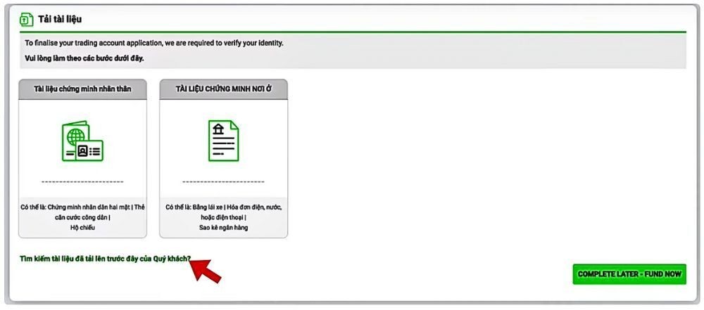 Kiểm tra tình trạng xác minh