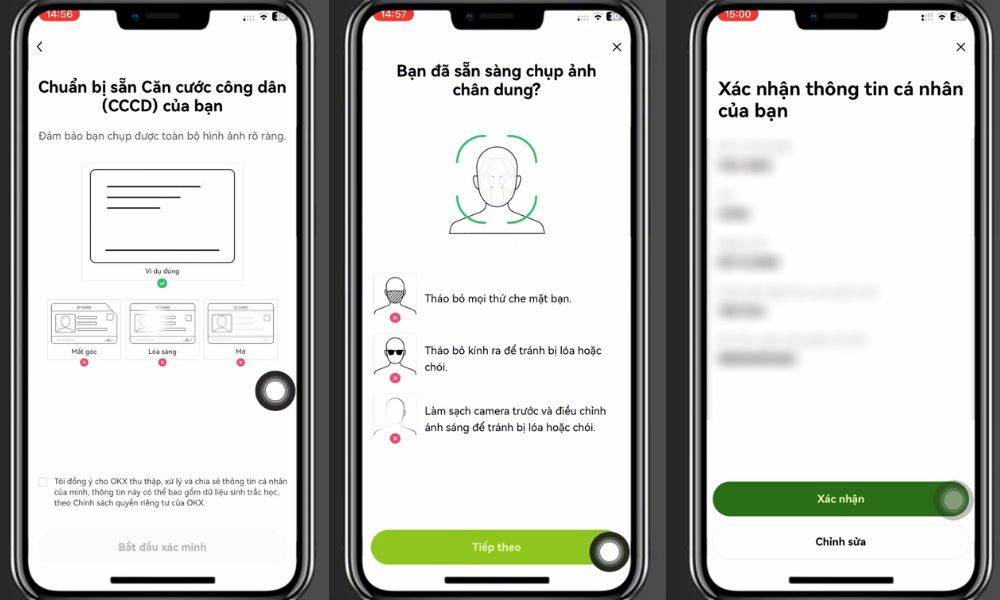 Làm theo hướng dẫn của OKX