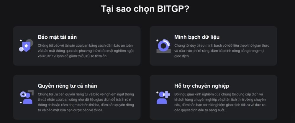 Sàn BitGP lừa đảo hay uy tín? Tất tần tật về BitGP dành cho người mới Lý do nên chọn sàn BitGP