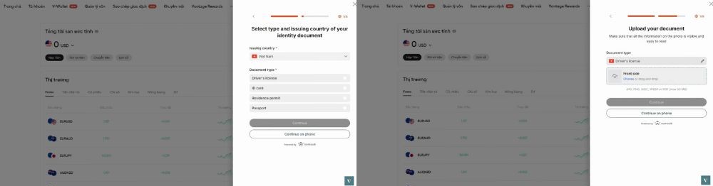 Tải lên loại giấy tờ xác minh đã chọn