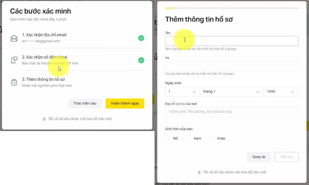 Thêm thông tin hồ sơ