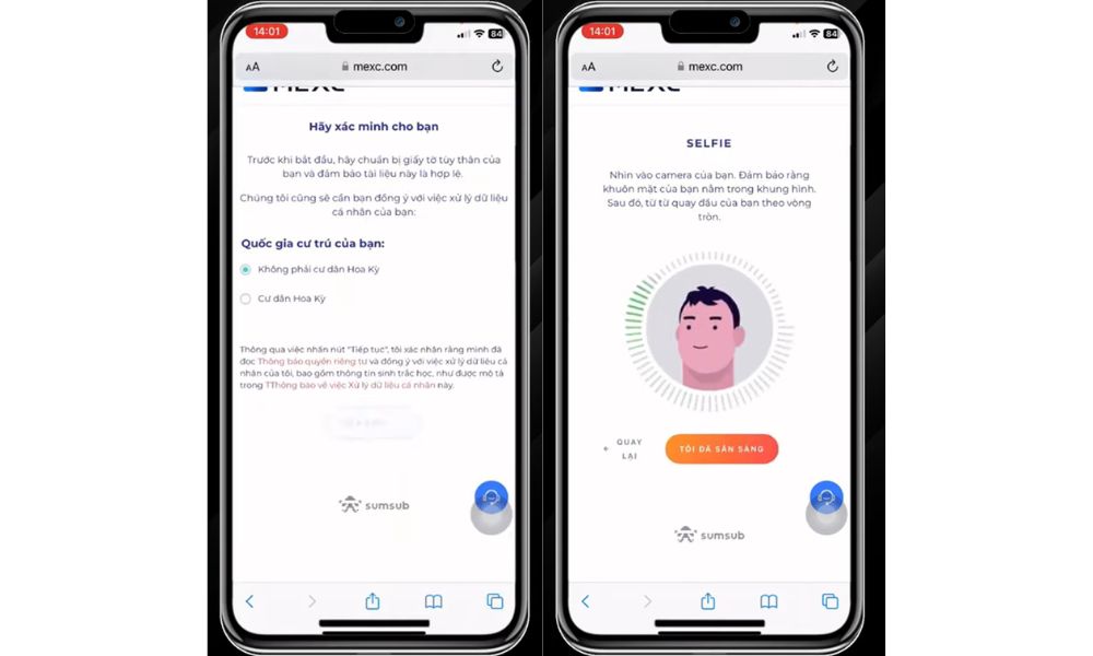 Xác minh quốc gia và quét khuôn mặt