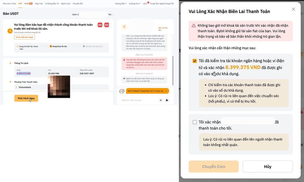 Xác nhận với hệ thống