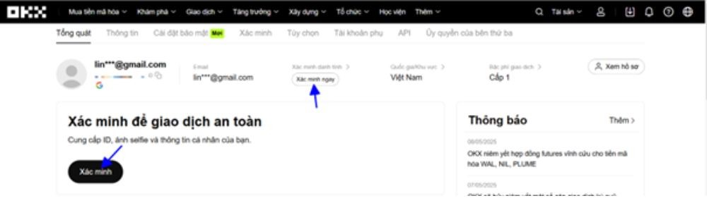 Hoàn phí OKX là gì? Hướng dẫn nhận hoàn phí giao dịch mới nhất Xác thực tài khoản OKX